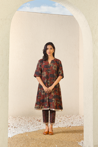 Terracotta Dream Ajrakh Co-ord Set