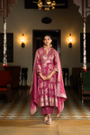 Naseebo Wine Luxe Anarkali Kurta Set