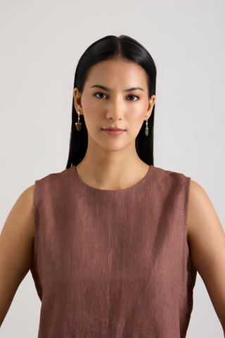 Anaya Ornate Beaded Hoop Earrings