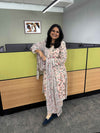 Richa Anirudh in Naseebo Blush Garden Linen Kurta Set