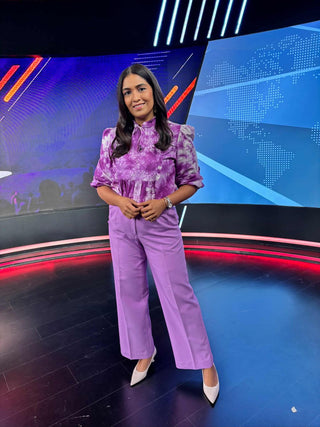 Rupha Ramani in Naseebo Berry Burst Shibori Printed Women Blouse