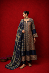 Naseebo Gulbadan Ajrakh Anarkali Set